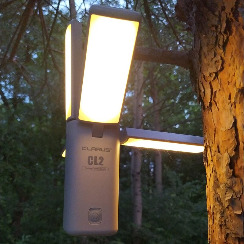 Klarus CL2 충전식 캠핑 빛 750 루멘 눈 돌보는 책상 램프 손전등 보조베터리 관광